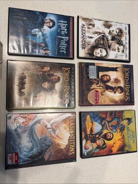 Six - Assorted Fantasy & Adventure DVD Collection - Multiple Titles - Black